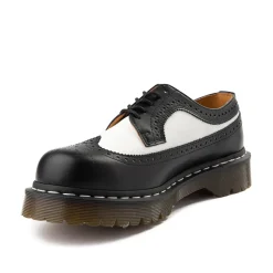 Dr. Martens 3989 Brogue Casual Shoe - Black / White