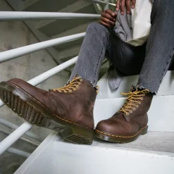 Dr. Martens 1460 8-Eye Aztec Crazy Horse Boot - Brown