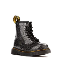 Dr. Martens 1460 8-Eye Glitter Boot - Toddler - Black / Silver