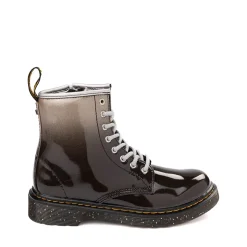 Dr. Martens 1460 8-Eye Patent Boot - Little Kid / Big Kid - Black / Silver Gradient
