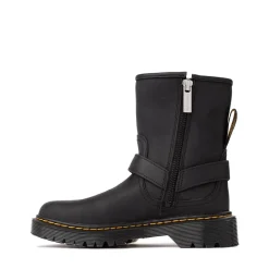 Dr. Martens Genaya Biker Boot - Big Kid - Black