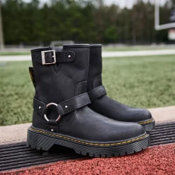 Dr. Martens Genaya Biker Boot - Big Kid - Black