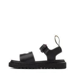 Dr. Martens Marlowe II Hearts Sandal - Little Kid / Big Kid - Black / Powder Pink