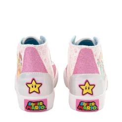Ground Up Mario Princess Hi Sneaker - Little Kid / Big Kid - Light Pink / Multicolor