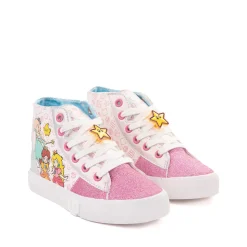Ground Up Mario Princess Hi Sneaker - Little Kid / Big Kid - Light Pink / Multicolor
