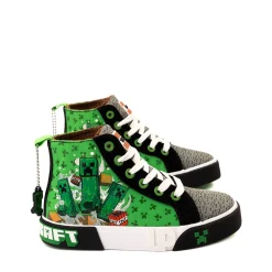 Ground Up Minecraft Creeper Hi Sneaker - Little Kid / Big Kid - Green