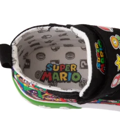 Ground Up Super Mario Bros. Hi Sneaker - Toddler - Black / Multicolor