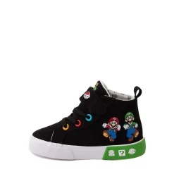 Ground Up Super Mario Bros. Hi Sneaker - Toddler - Black / Multicolor