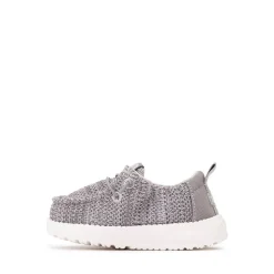 HEYDUDE LILDUDE Slip-On Casual Shoe - Baby - Grey / White