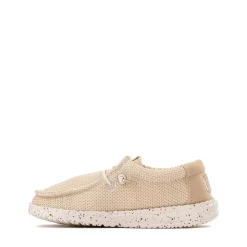 HEYDUDE Wally Stretch Sox Casual Shoe - Little Kid / Big Kid - Irish Cream