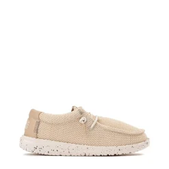 HEYDUDE Wally Stretch Sox Casual Shoe - Little Kid / Big Kid - Irish Cream