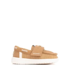 HEYDUDE Wells Classic Boat Shoe - Baby / Toddler - Cognac