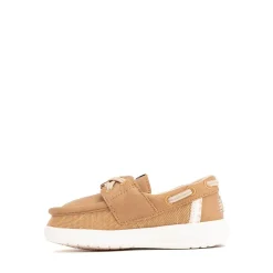 HEYDUDE Wells Classic Boat Shoe - Baby / Toddler - Cognac