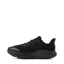 HOKA Clifton 10 Athletic Shoe - Big Kid - Black / Black