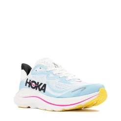 HOKA Clifton 10 Athletic Shoe - Big Kid - Frost / Soaring Blue
