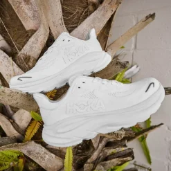 HOKA Clifton 10 Athletic Shoe - Big Kid - White