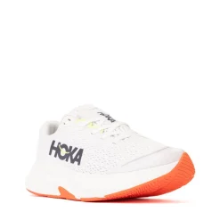 HOKA Rincon 4 Athletic Shoe - Big Kid - Frost / Neon Yuzu