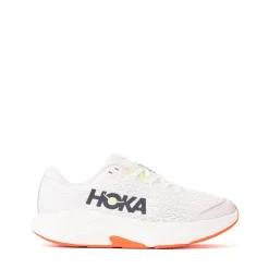 HOKA Rincon 4 Athletic Shoe - Big Kid - Frost / Neon Yuzu