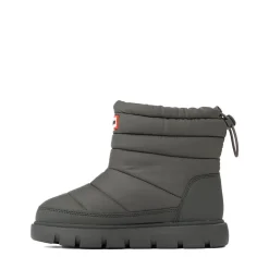 Hunter Cuddle Lug Sole Insulated Waterproof Snow Bootie - Little Kid / Big Kid - Dark Green
