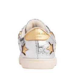 Kurt Geiger Mini Lane Star Sneaker - Toddler - Silver / Gold