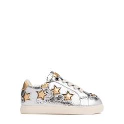 Kurt Geiger Mini Lane Star Sneaker - Toddler - Silver / Gold