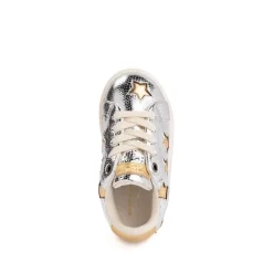 Kurt Geiger Mini Lane Star Sneaker - Toddler - Silver / Gold