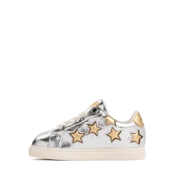 Kurt Geiger Mini Lane Star Sneaker - Toddler - Silver / Gold