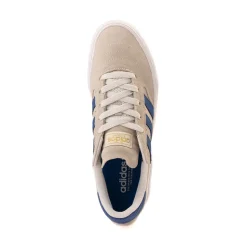 Mens adidas Busenitz Vulc II Skate Shoe - Crystal White / Team Royal Blue / Gold Metallic