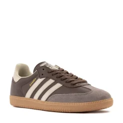 Mens adidas Samba OG Athletic Shoe - Brown / Putty Gray / Gold Metallic / Gum