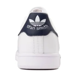 Mens adidas Stan Smith Athletic Shoe - Core White / Core White / Dark Blue