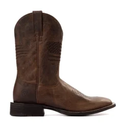 Mens Ariat Circuit Patriot Cowboy Boot - Weathered Tan
