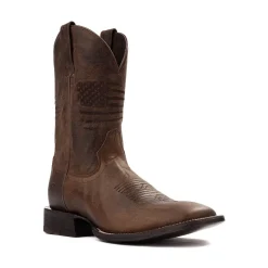 Mens Ariat Circuit Patriot Cowboy Boot - Weathered Tan
