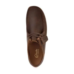 Mens Clarks Wallabee EVO Casual Shoe - Beeswax