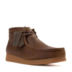 Mens Clarks Wallabee EVO Chukka Boot - Beeswax