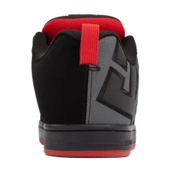Mens DC Court Graffik Skate Shoe - Black / Gray / Red