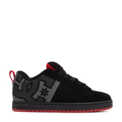 Mens DC Court Graffik Skate Shoe - Black / Gray / Red