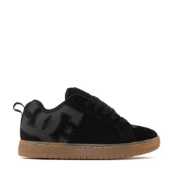 Mens DC Court Graffik Skate Shoe - Black / Gum