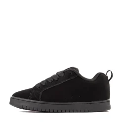 Mens DC Court Graffik Skate Shoe - Black Monochrome