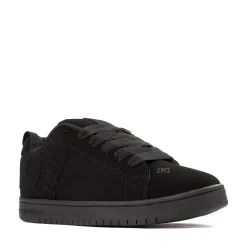 Mens DC Court Graffik Skate Shoe - Black Monochrome