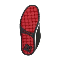 Mens DC Court Graffik Skate Shoe - Black / White / Red