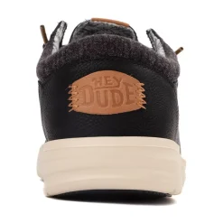 Mens HEYDUDE Paul Slip-On Casual Shoe - Black
