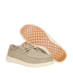 Mens HEYDUDE Paul Slip-On Casual Shoe - Taupe Grey