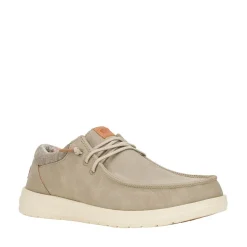 Mens HEYDUDE Paul Slip-On Casual Shoe - Taupe Grey