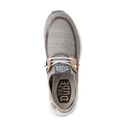 Mens HEYDUDE Sirocco Slip-On Casual Shoe - Grey