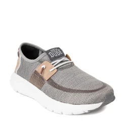 Mens HEYDUDE Sirocco Slip-On Casual Shoe - Grey