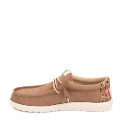 Mens HEYDUDE Wally Boho Slip-On Casual Shoe - Brown