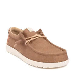 Mens HEYDUDE Wally Boho Slip-On Casual Shoe - Brown