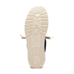 Mens HEYDUDE Wally Break Stitch Casual Shoe - Navy / Safari / White
