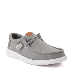 Mens HEYDUDE Wally Elevated Basics Slip-On Casual Shoe - Grey