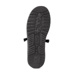 Mens HEYDUDE Wally Funk Casual Shoe - Black Monochrome
